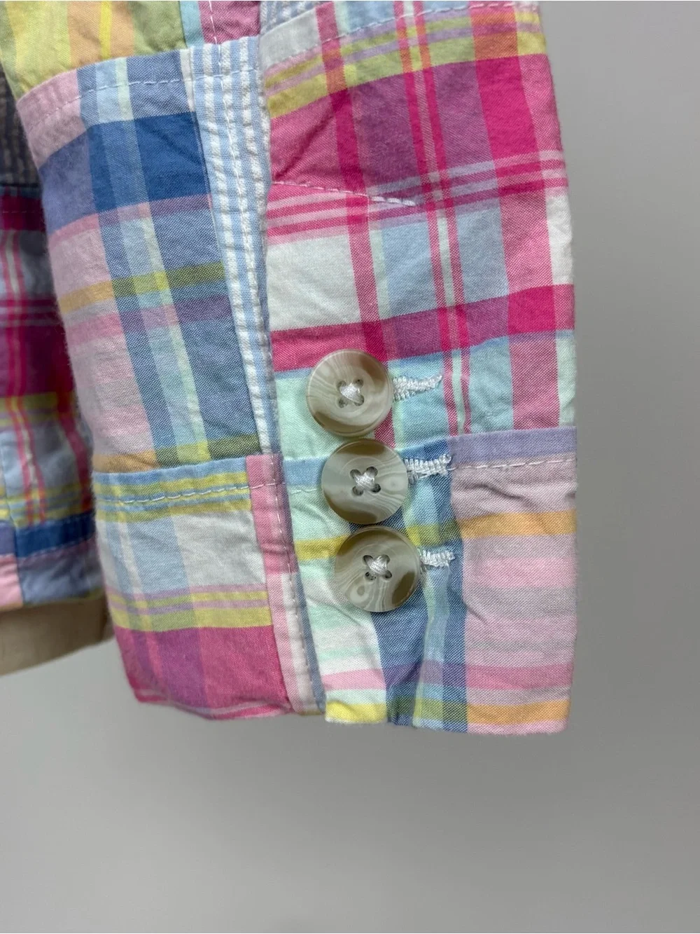 Kids Gymboree Spring Patchwork Plaid Cotton Blazer Cottage Preppy Size 5T
